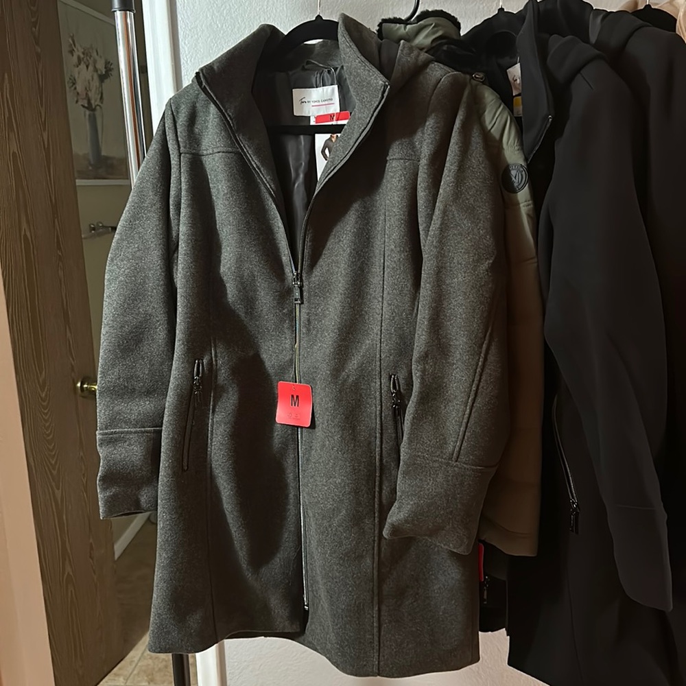 Two by Vince Camuto Jacket Zip up Costco Coat M grey